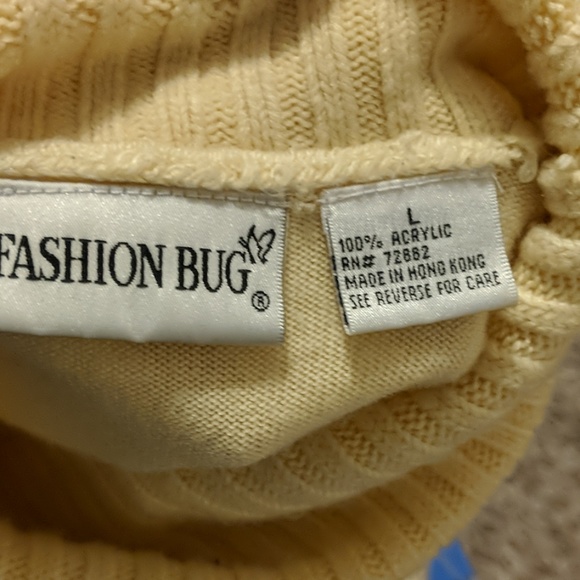 Lemon Yellow Long Sleeve Sweater - Picture 3 of 3